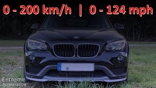 BMW E84 X1 xDrive 18d Facelift  Acceleration 0  200 kmh Vmax [upl. by Dukie]