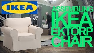 Ikea EKTORP Chair Assembly [upl. by Anirtal546]