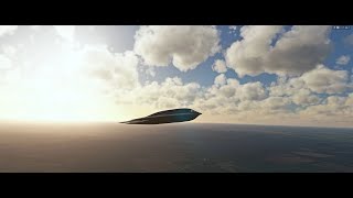 Northrop B2 Spirit  Cold amp Dark Start up Take off Landing  MFS [upl. by Aryas]