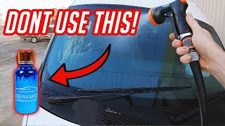 The Best Hydrophobic Coating For Your Windscreen  Glass Ceramic Test [upl. by Maren]