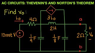 AC Circuit Episode 28 Thevenin’s and Norton’s Theorem Part 4 [upl. by Blasius727]