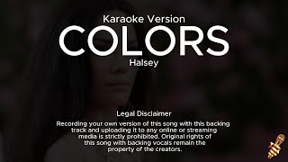 Halsey  Colors Karaoke Version [upl. by Peih]