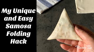 How to fold samosa perfectly  My Unique and Easiest Method Ramdan recipes shorts سمبوسة [upl. by Beauchamp228]