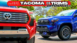 2024 Toyota Tacoma 8 Trims Compared  Trd Pro Vs Trd Sport Trd Prerunner Ltd Sr5 [upl. by Garin45]