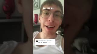 Tallulah NAME RARITY TikTok Challenge 🔥🔥🔥 shorts tiktok challenge [upl. by Aciretnahs]