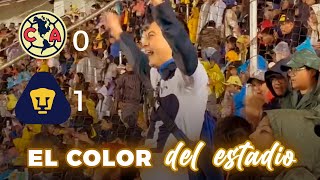 PUMAS GANA EL CLÁSICO CAPITALINO  EL COLOR DEL ESTADIO  AMÉRICA VS PUMAS  APERTURA 2024 [upl. by Suoinuj980]