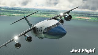 Just Flight BAe 146 flown by Real 737 Pilot  Auckland – Wellington  MSFS [upl. by Ervin535]