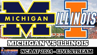 Michigan Wolverines Vs Illinois Fighting Illini NCAAF 🏈 Live Stream [upl. by Eiliab]