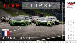 LIVE  Course 1  Brands Hatch  Fanatec GT Europe 2024 Français [upl. by Ellerad935]