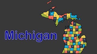 Michigans 83 Counties Learn About Michigan Song by CDM [upl. by Nagey363]