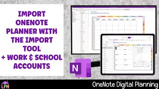 How to Import OneNote Digital Planner Syncing and OneNote Planning for Work amp School Accounts [upl. by Drarrej34]