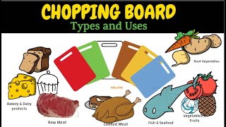 Types of chopping boardtype of cutting boardchopping board used in kitchenKitchen training [upl. by Euqinobe]