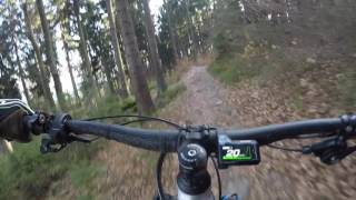 Steinwald Downhill on Shimano Steps 8000 Ghost Hybride Kato FS [upl. by Attenohs]