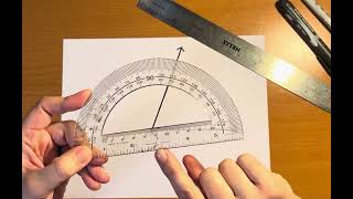 Using a protractor [upl. by Dina]