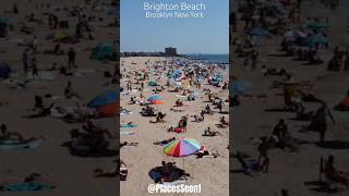 Brighton Beach fly overPlacesSeen1 nycwalkingtour brooklynnewyorkbeach drone newyorkcity [upl. by Aneret632]