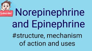 Norepinephrine and Epinephrine [upl. by Banks]