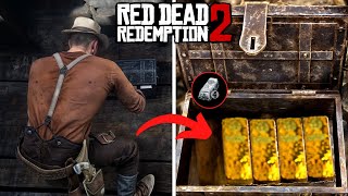 4 Easily Available Gold Bars Without Any Treasure Map  RDR2 [upl. by Salohcin]