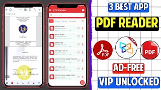 3 Best Free PDF Reader Apps For Android  Ebook Reader Android [upl. by Sana]