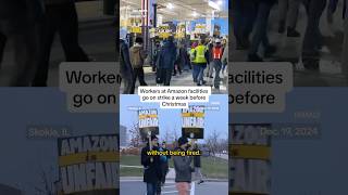 Workers at Amazon facilities go on strike a week before Christmas [upl. by Halda]