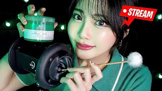 【ASMR】高音質でぐっすり寝れる💤極上耳エステ🥱👂3h囁き耳かき耳マッサージ＆タッピングアロエジェルNIVEAクリームハサミスクイーズ [upl. by Coussoule]