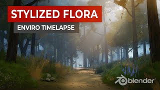 Stylized Environment Timelapse in Blender [upl. by Brigitte]