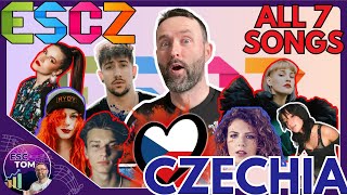 🇨🇿 Czech National Final  ALL 7 songs REACTION amp ANALYSIS 🔍  ESCZ 2024 🇨🇿 [upl. by Cirtemed]