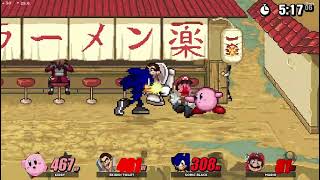 SSF2 Sandbox Kirby Vs Skibidi Toilet Vs Sonic Black Vs Mario v08 [upl. by Morie]