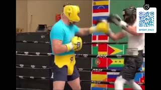 Saul Alvarez vs Oleksandr Gvozdyk sparring [upl. by Elpmid]