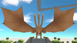 EPIC KING GHIDORAH DEADLY FLIGHT VS MONSTERS  Kaiju Nation [upl. by Enrico]