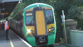 First Day Of Thameslink  Class 377 Electrostars At Haywards Heath [upl. by Allemat]