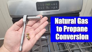 How to Convert a Natural Gas Stove to Propane  Kenmore  Frigidaire Natural Gas Stove Conversion [upl. by Akener]