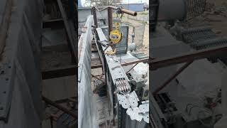 transformer Busduct ka kaam ho ry h shortsvideo viralvideo electricalwork elecricity [upl. by Lebna]