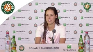 Press conference Ana Ivanovic 2015 French Open  R64 [upl. by Enilram]