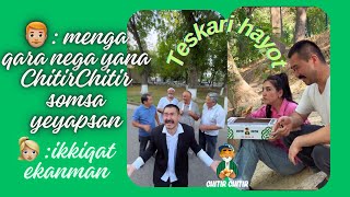 Teskari hayot deb nomlangan qisqa metrajlik komediya rollarda ChitirChitir somsalari🤣youtubevideo [upl. by Hunsinger]