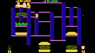 BurgerTime 1982  Intellivision [upl. by Enitnatsnoc141]