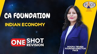 Indian Economy  CA Foundation Economics Jan’25  One Shot by Roopa Trivedi PACE Indore [upl. by Llehsyar]