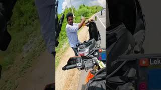 No Petrol on highway road🏎 automobile duke motovlog rider travel bengaluru lekirider reel [upl. by Rfinnej]