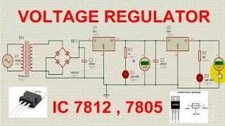 Regulated Power Supply using IC 7812 [upl. by Trotta]