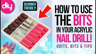 How to Use Acrylic Nail Drill Bits [upl. by Niattirb]