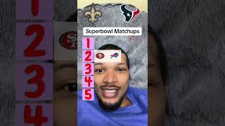 Ranking NFL Super Bowl Matchups🏈 [upl. by Ahsaelat]