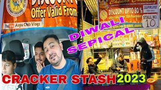 Diwali crackers Satsh 2023😱 Diwali Mela Jammu  Delhi crackers Shops trending viral like my [upl. by Ardnuahs]