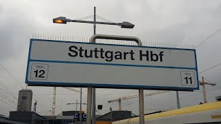 Bahnsteigansagen Blechelse Stuttgart Hbf Teil 12 [upl. by Ellennahs]