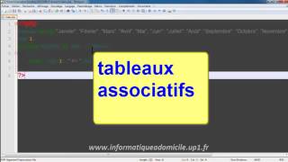 PHP Foreach et tableaux associatifs [upl. by Nanete]