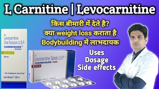 L Carnitine weight loss  L Carnitine  Levocarnitine benefits  Carnitor 500mg [upl. by Goddart]