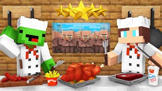 How Mikey and JJ Became FAMOUS CHEFS in Minecraft Maizen [upl. by Tecla260]