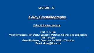 XRay Diffraction Methods [upl. by Fax20]