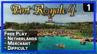 Port Royale 4  Sandbox Ep 1  How to Make Money amp Gain Fame  New Tycoon Strategy Game 2020 [upl. by Kym]