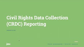 Civil Rights Data Collection CRDC [upl. by Nacul]