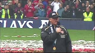 Fergie gives a Title Winning Speech at Old Trafford 120507 [upl. by Burkhard]