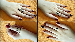 4 beautiful ring mehndi designs  easy ring mehendi design for beginners 2021  Nimra Zaman [upl. by Nicolle]